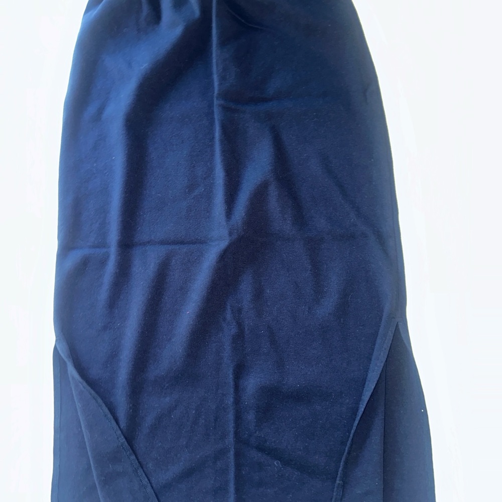 Requirements Women’s Dark Blue Pencil Maxi Skirt 100% Cotton size S - Picture 3 of 7